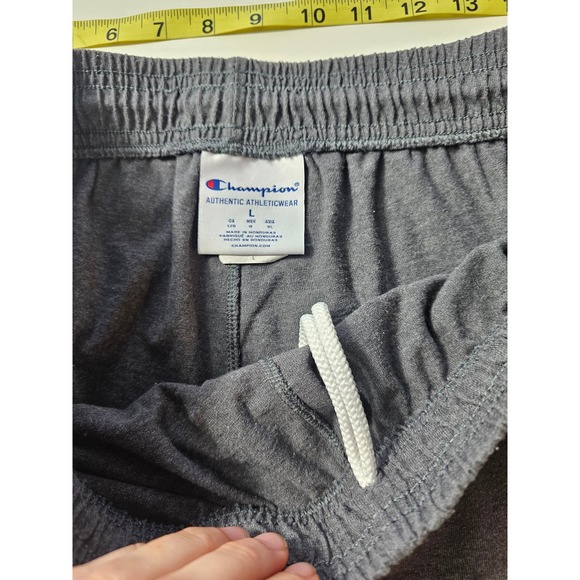 Vintage champion tapered joggers lounge pants w/ pockets grey size large- - Picture 3 of 6